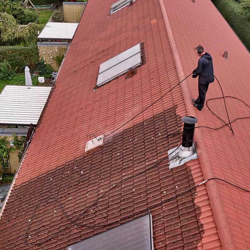 Tagrens set fra drone.